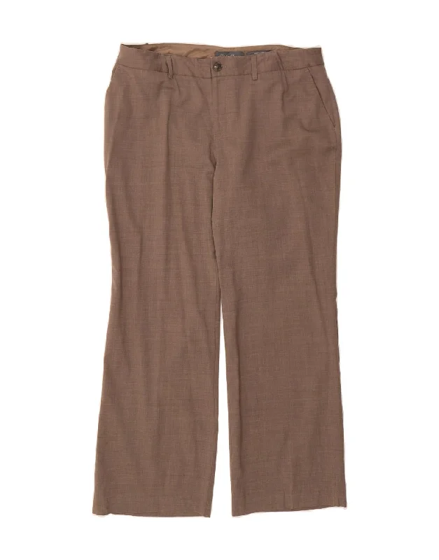 EDDIE BAUER Womens Slightly Curvy Bootcut Casual Trousers W36 L30 Brown Trousers Review Highly