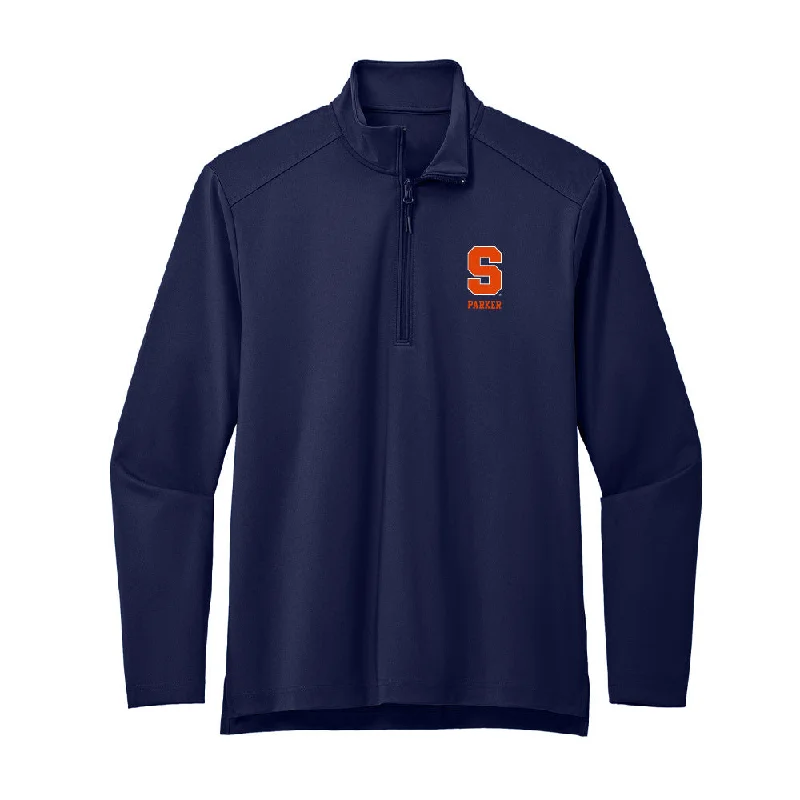 Syracuse - NCAA Women's Track & Field : Blake Parker - Premium Quarter Zip Jacket Cardigan Sweater Pullover