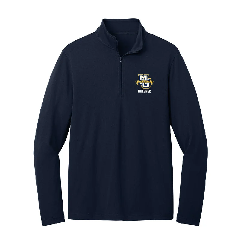 Marquette - NCAA Women's Track & Field : Kaitlyn Huebner - Lightweight Quarter Zip Jacket Trench Coat Raincoat Waterproof Jacket