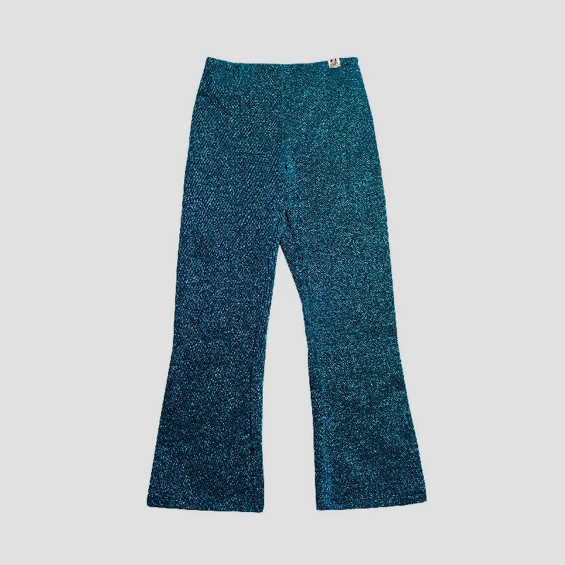 SUPER STRETCH GLITTER FLARE PANTS Cozy Fitted Pants