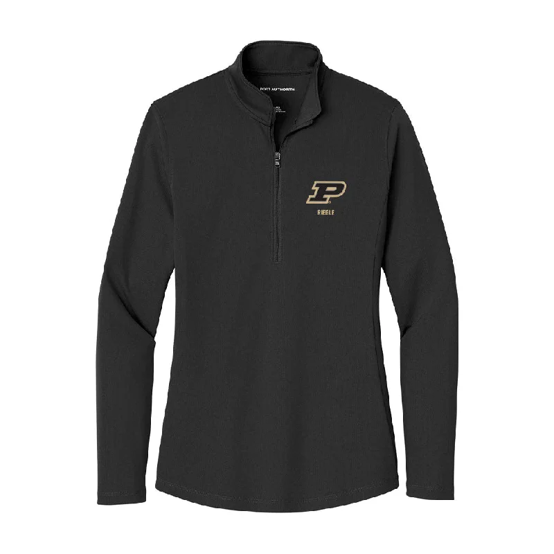 Purdue - NCAA Women's Track & Field : Melissa Riegle - Women's Lightweight Quarter Zip Jacket Nylon Jacket Polyester Jacket Spandex Jacket