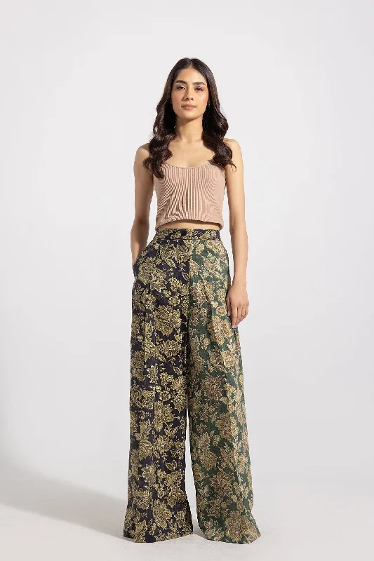 PRINTED TROUSER (E0041/119/902) Trousers Party Sparkling