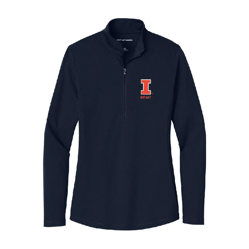 Illinois - NCAA Women's Track & Field (Outdoor) : Azariyah Bryant - Women's Lightweight Quarter Zip Jacket Notch Collar Jacket Peter Pan Collar Jacket Cowl Neck Jacket