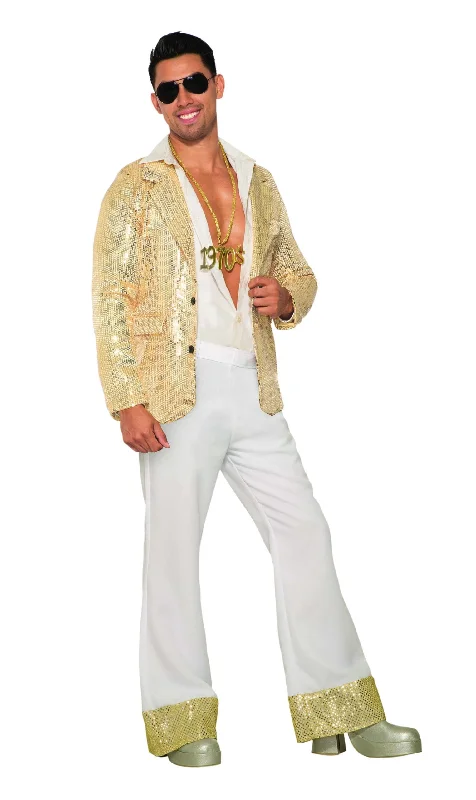 Disco Trousers White Sequins Trousers fashionable chic