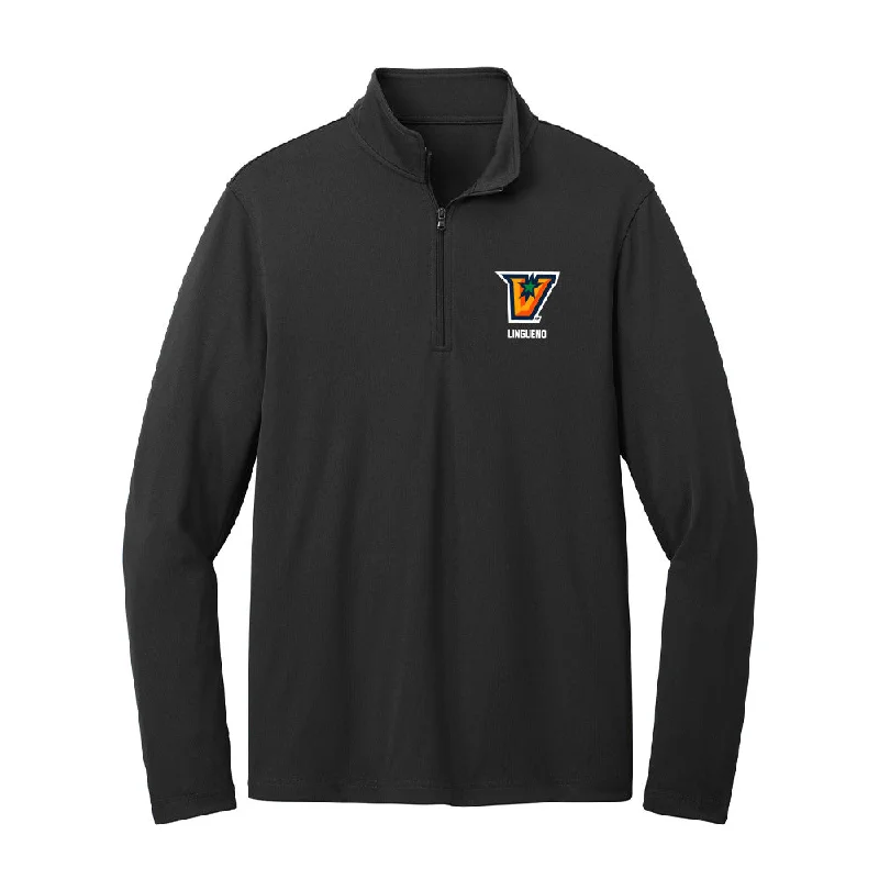 UTRGV - NCAA Women's Track & Field : Ashley Lingueno - Lightweight Quarter Zip Jacket Zip Front Button Front Snap Front