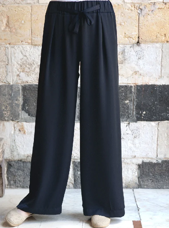 Silk Touch Belted Trousers Trousers Capri Summer