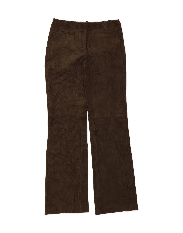 JIGSAW Womens Bootcut Corduroy Trousers US 10 Large W32 L33 Brown Cotton Trousers Fall Fleece