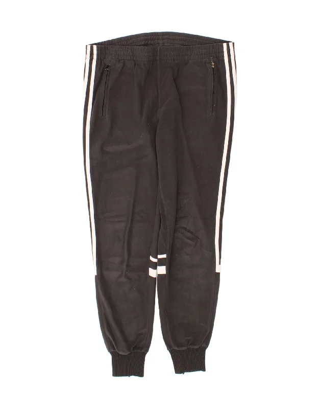 ADIDAS Womens Tracksuit Trousers Joggers UK 14 Medium  Black Cotton Trousers Bestseller Popular