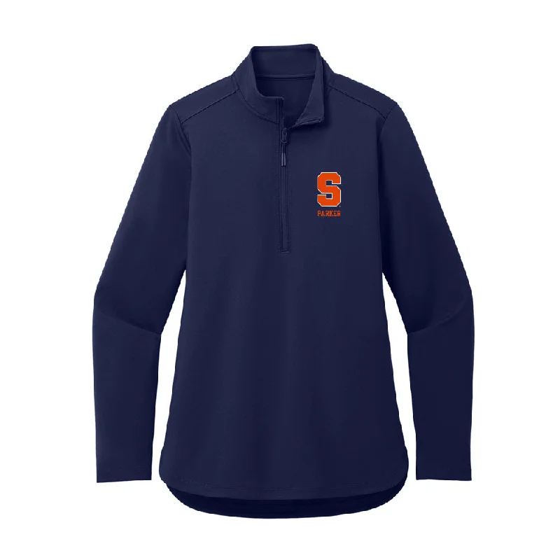 Syracuse - NCAA Women's Track & Field : Blake Parker - Women's Premium Quarter Zip Jacket Striped Jacket Polka Dot Jacket Floral Jacket