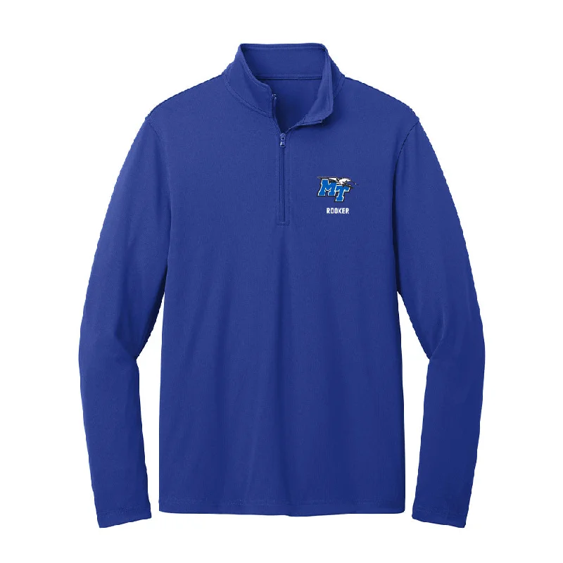 MTSU - NCAA Women's Track & Field : Madison Rooker - Lightweight Quarter Zip Jacket Jacket Blazer Coat