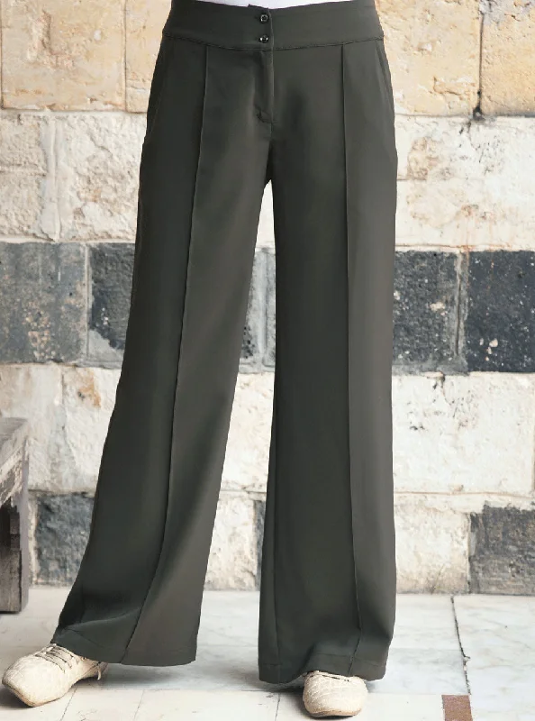 Pintucked Formal Trousers Trousers Tapered Slim Fit