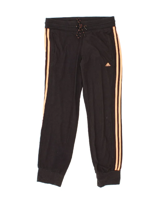 ADIDAS Womens Climalite Tracksuit Trousers Joggers UK 8/10 Small Black Trousers New Arrival