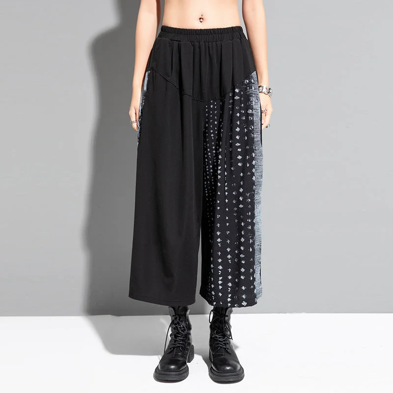 Loose Casual Tie Dye Straight Leg Pants Comfortable Wide-Leg Pants