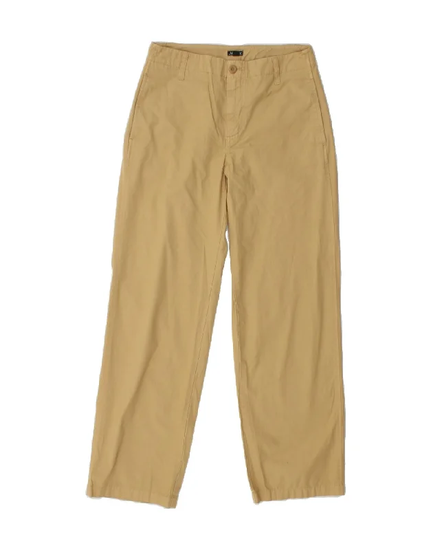 J. CREW Womens Straight Chino Trousers W25 L30 Beige Cotton Trousers Fall Fleece