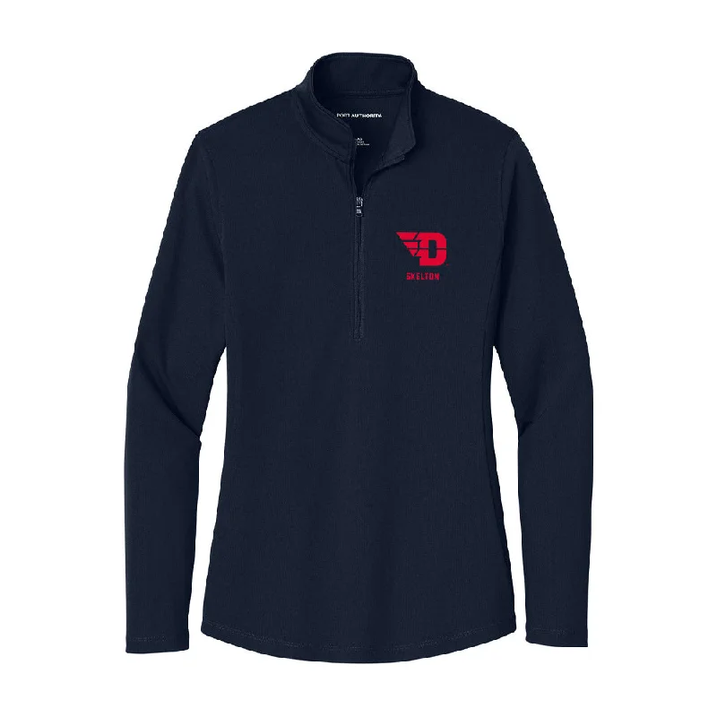 Dayton - NCAA Women's Track & Field : Kaitlin Skelton - Women's Lightweight Quarter Zip Jacket Ribbed Jacket Pleated Jacket Ruffled Jacket