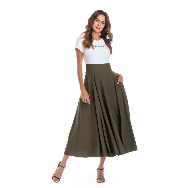 Women Palazzo Pants Causal Ruffle Drawstring Trouser Elegant High Waist Irregular Loose Pure Color Autumn Female Pant Skirt Trousers stylish modern