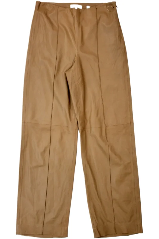 Vince - Leather Pants Classic Straight-Leg Pants