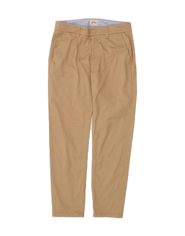 J. CREW Womens Slim Chino Trousers W25 L28  Beige Cotton Trousers Business Professional