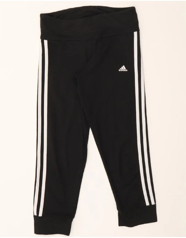 ADIDAS Womens Climalite Tracksuit Trousers Joggers UK 4/6 XS  Black Trousers Timeless Classic