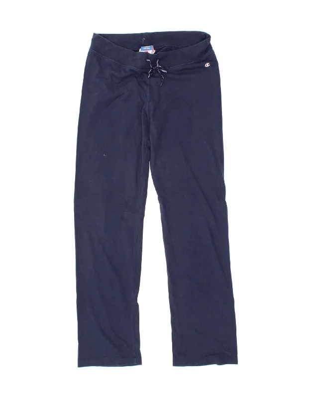 CHAMPION Womens Tracksuit Trousers UK 16 Large  Navy Blue Trousers Sale Discount