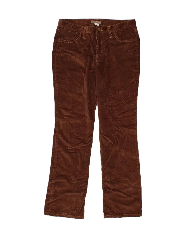 TOMMY BAHAMA Womens Straight Corduroy Trousers US 12 Large W30 L31 Brown Trousers Top Rated