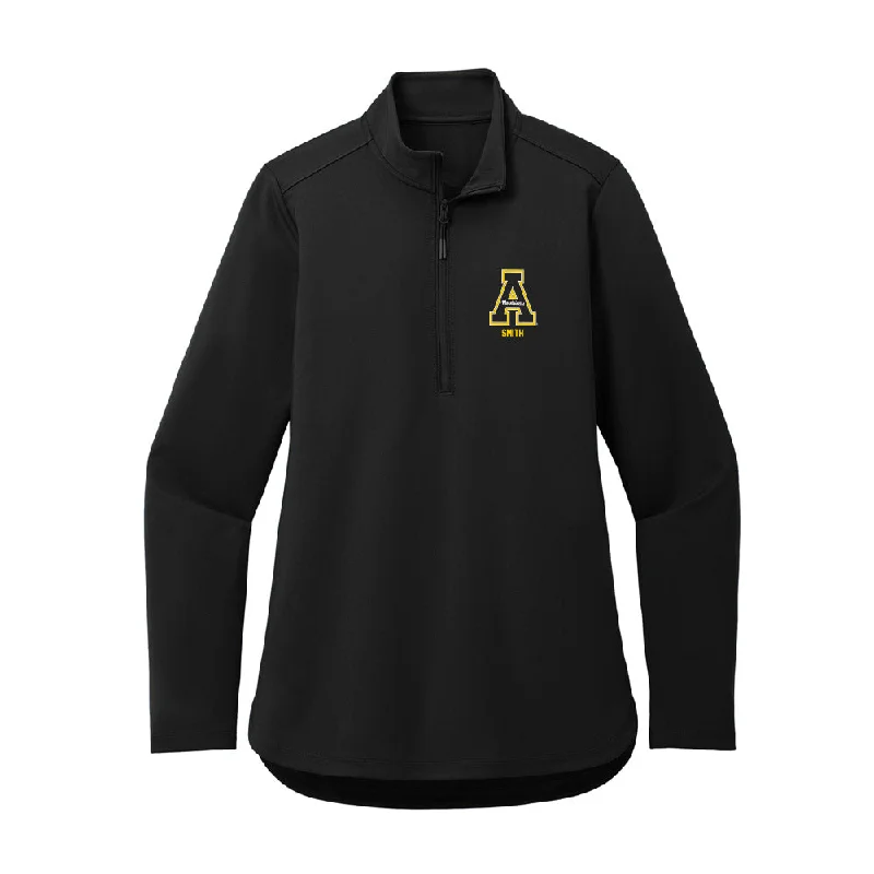 App State - NCAA Women's Track & Field : Taylor Smith - Women's Premium Quarter Zip Jacket Welt Pockets Slit Pockets Flap Pockets