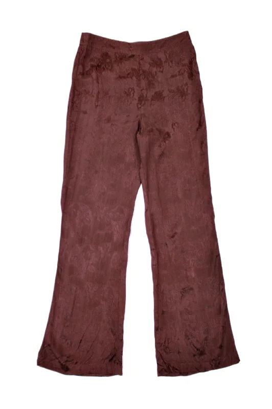 Rahi - Jacquard Floral Pants Elegant Dress Pants