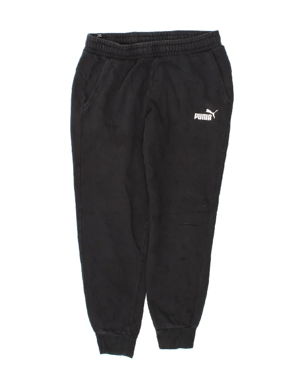 PUMA Womens Tracksuit Trousers Joggers UK 14 Large  Black Cotton Trousers Favorite Customer