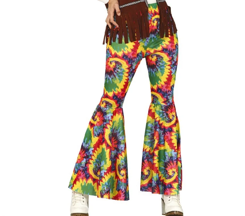 Hippie Tie-dye Flared Trousers Trousers chic fashionable