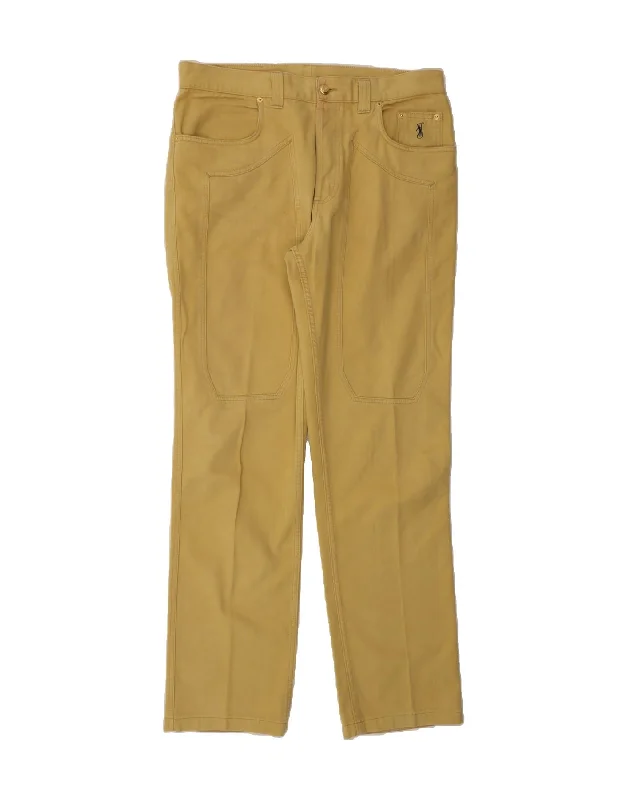 JECKERSON Womens Slim Casual Trousers W34 L34 Beige Trousers Sale Discount