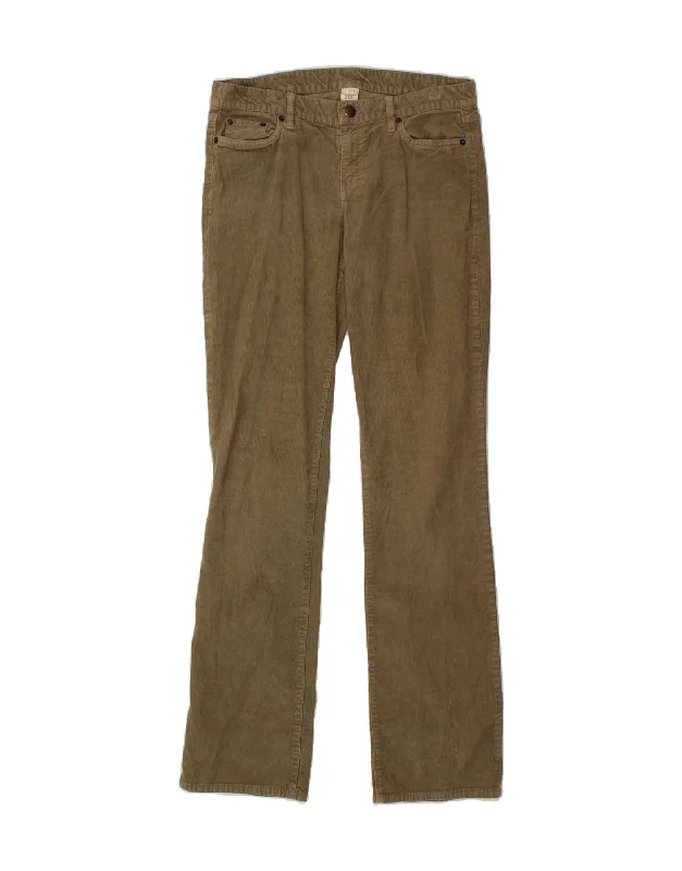 J. CREW Womens Favorite Fit Straight Corduroy Trousers W30 L34 Khaki Trousers Summer Linen