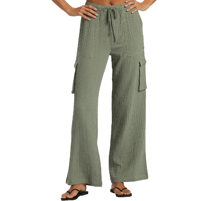 Women's Precious Cargo Beach Solid Pants Stylish Casual Pants