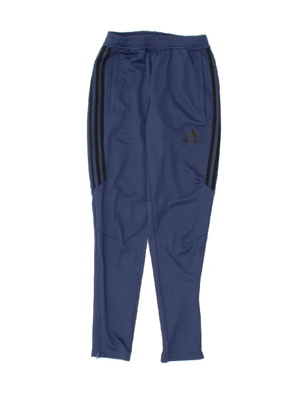 ADIDAS Womens Climacool Tracksuit Trousers UK 10 Small  Navy Blue Trousers Gym Athletic