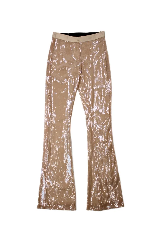 MarcoBologna - Sequin Satin Pants Elegant Wool Trousers