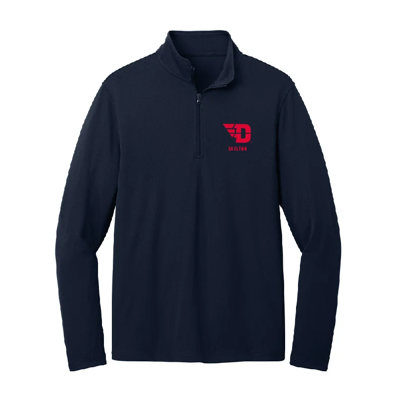 Dayton - NCAA Women's Track & Field : Kaitlin Skelton - Lightweight Quarter Zip Jacket Tiered Jacket Buttoned Jacket Zippered Jacket