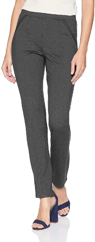 Rafaella Women's Slim Ponte Short Inseam Comfort Pant Comfortable Jogger Trousers