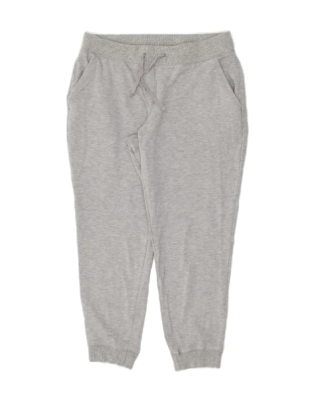 L.L.BEAN Womens Tracksuit Trousers Joggers UK 14 Medium  Grey Polyester Trousers Bootcut Casual