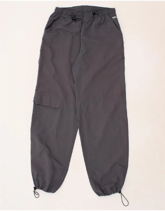 REEBOK Womens Tracksuit Trousers UK 16 Large Grey Polyester Trousers Gym Athletic