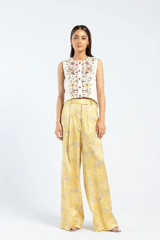 PRINTED TROUSER (E0084/119/109) Trousers Leisure Comfortable