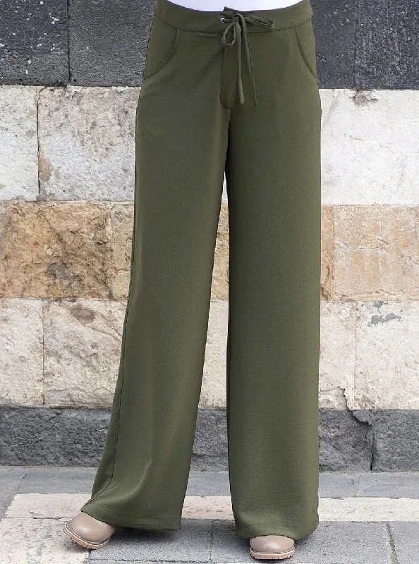 Waist Tie Trousers Trousers Low Rise Relaxed