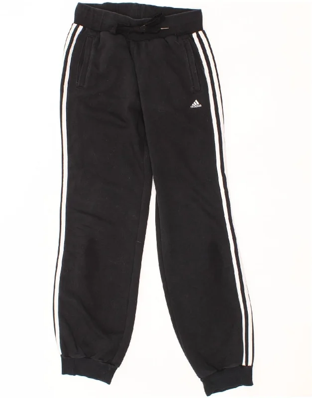 ADIDAS Womens Climalite Tracksuit Trousers Joggers UK 4/6 XS Black Cotton Trousers Custom Made