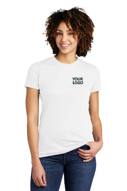 Allmade Women's Tri-Blend Customized Tee, Fairly White Fitted T-Shirt Seamless Stretchy