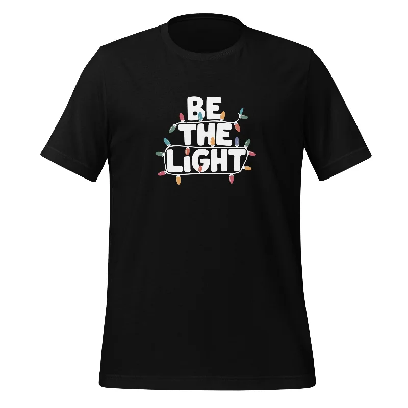 Be The Light White Graphics Women Staple Eco T-shirt Anti-Shrink Durable Soft