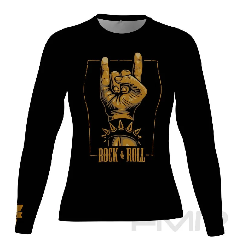 FMR Women's Rock Long Sleeve T-Shirt Anti-Pilling Machine Wash Handmade