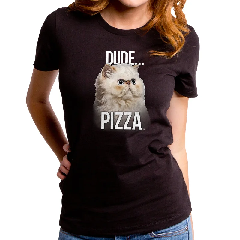 Dude Pizza Women's T-Shirt Elegant Classic Vintage