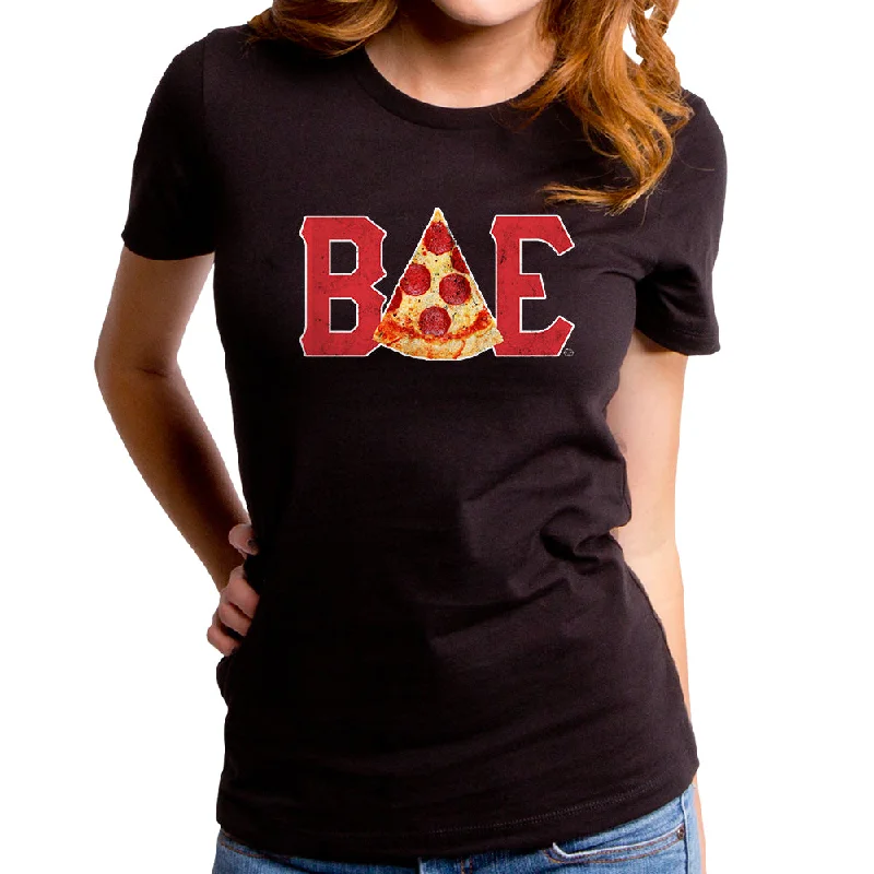 Pizza Bae Women's T-Shirt Silk Blend Satin Velvet