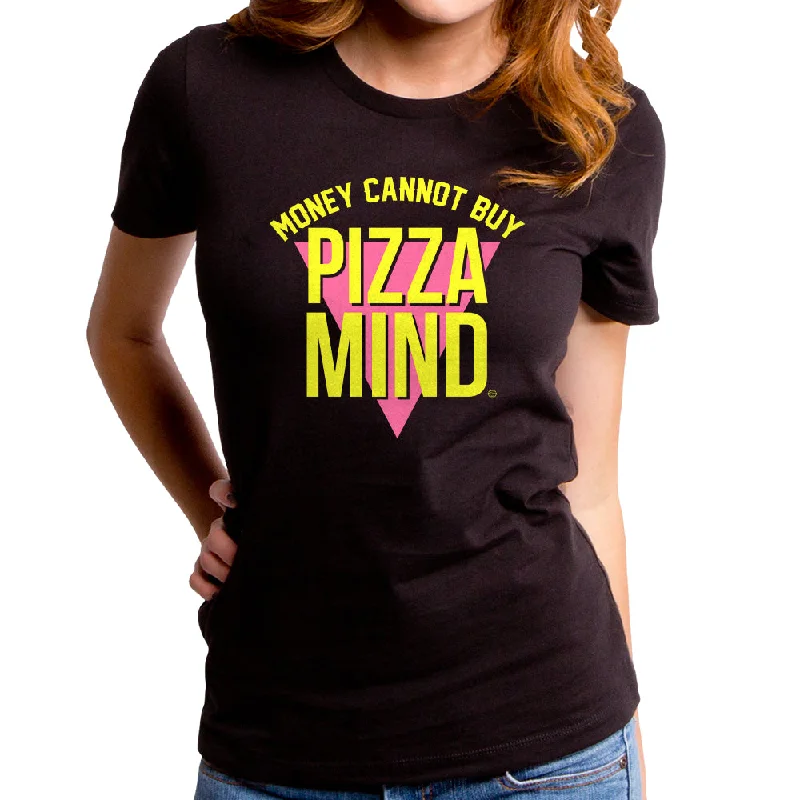 Pizza Mind Women's T-Shirt Cotton Fabric Linen Fabric Terry Fabric