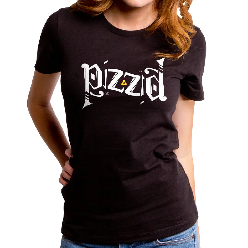 Pizza Pizza Women's T-Shirt Collared T-Shirt Boat Neck A-Line