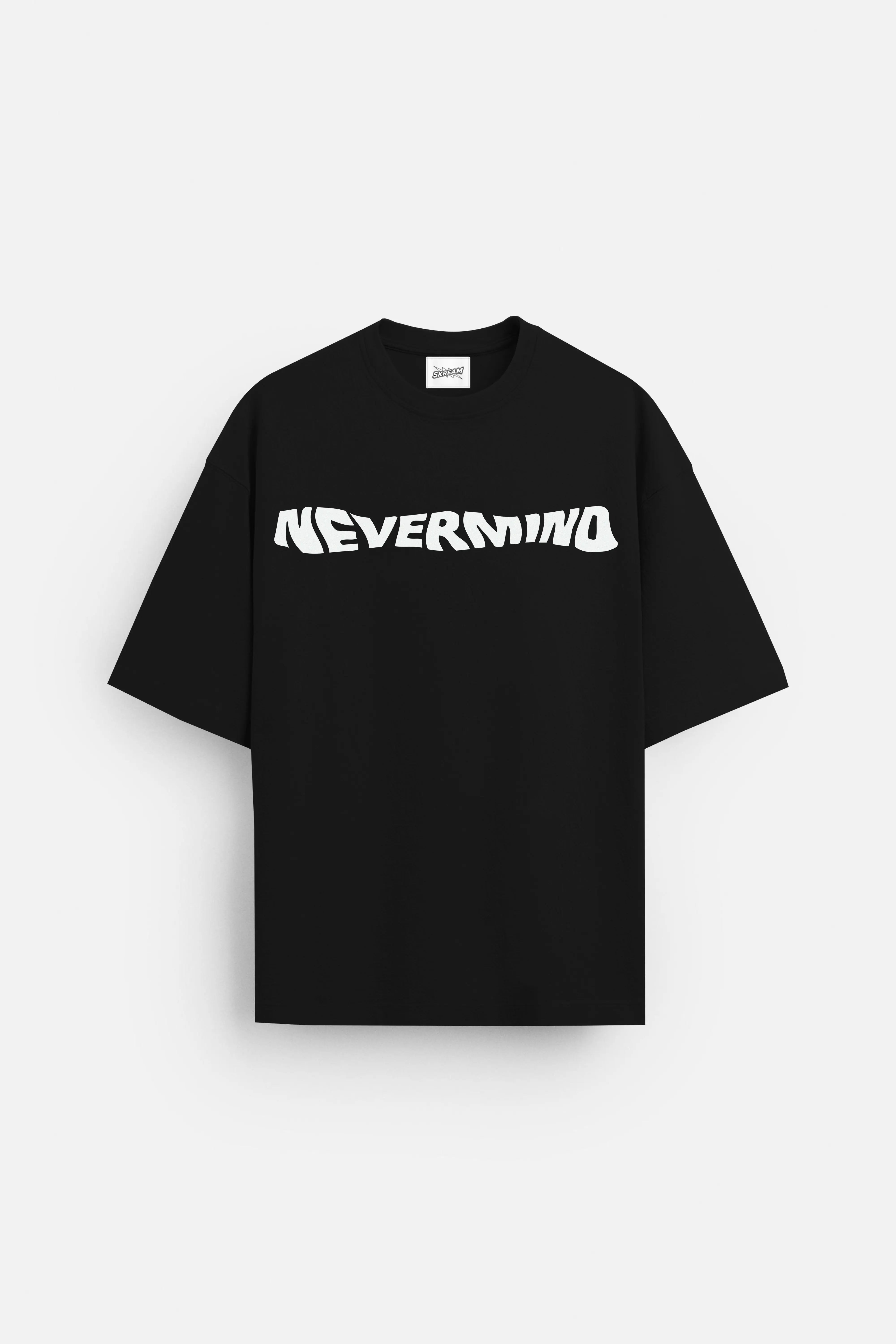 Nevermind Nirvana Oversized T-shirt Embroidered Appliqued Beaded