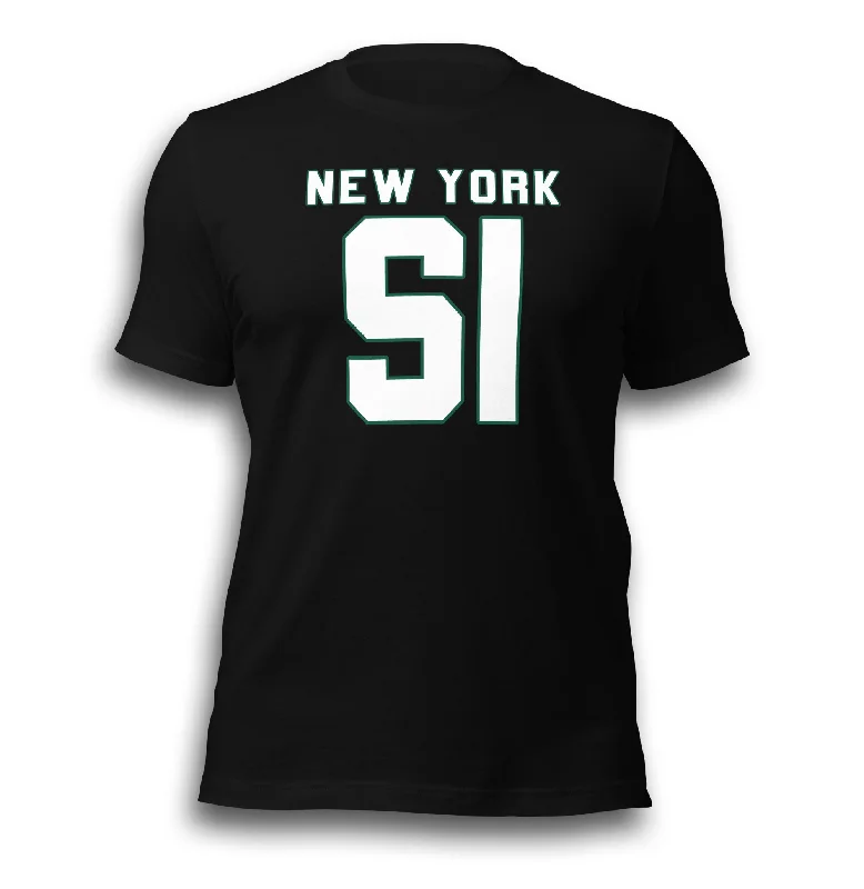 NEW YORK SI BLACK UNISEX T-SHIRT Striped Floral Plaid